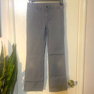 Faded glory brand grey sz 10 pants zip fly with top button